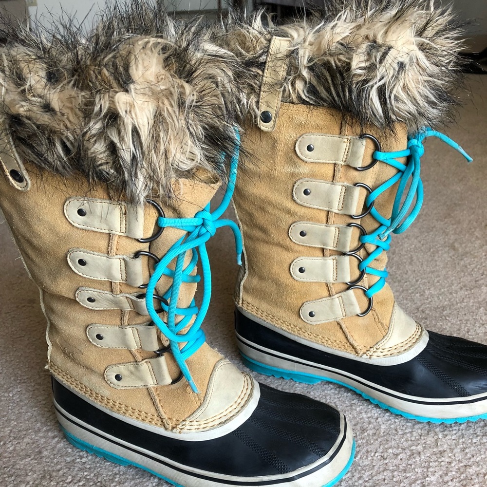 Sorel Joan of Arctic snow boots- teal!